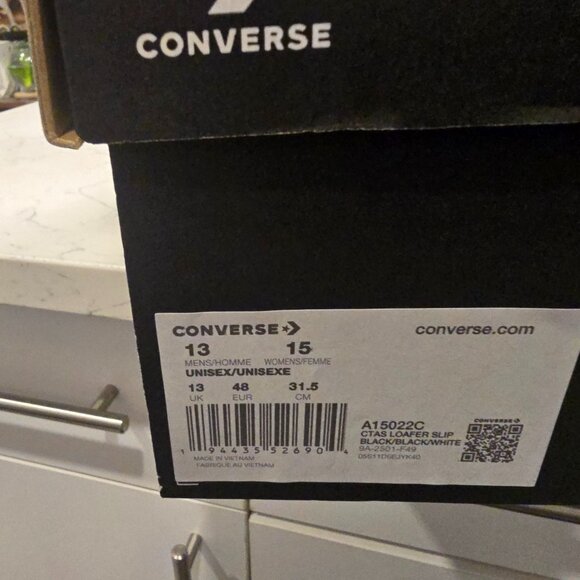 Converse Chuck Taylor All Star Loafer Shoes - Black (A15022C) Men's Sz 13 NEW - Picture 9 of 12